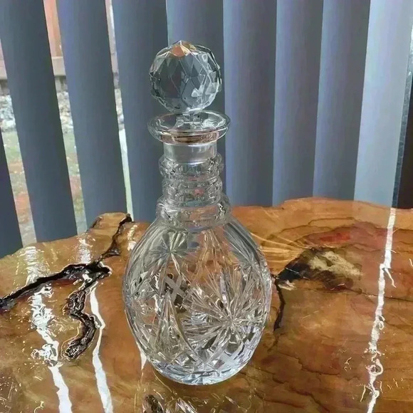 Vintage Cut Crystal  Decanter with stopper - Picture 2 of 16